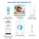 Emy tones and strengthens the pelvic floor with a connected sensor and mobile app.