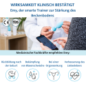 Emy tonifica e rafforza il perineo: dispositivo connesso e app mobile.