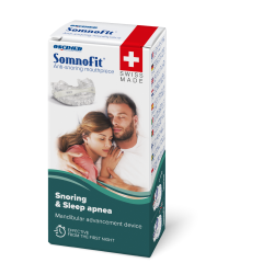SOMNOFIT dental orthosis for snoring and sleep apnea