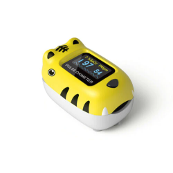Yellow pulse oximeter for children