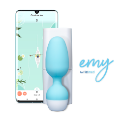 Emy strafft und stärkt den Beckenboden – vernetzte Sonde & mobile App.