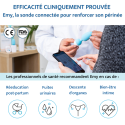 Emy strafft und stärkt den Beckenboden – vernetzte Sonde & mobile App.